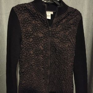 Chocolate brown ribbed jacket